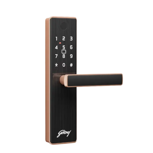 Godrej Neo Prime Smart Digital Door Lock – Rose Gold & Titanium Grey